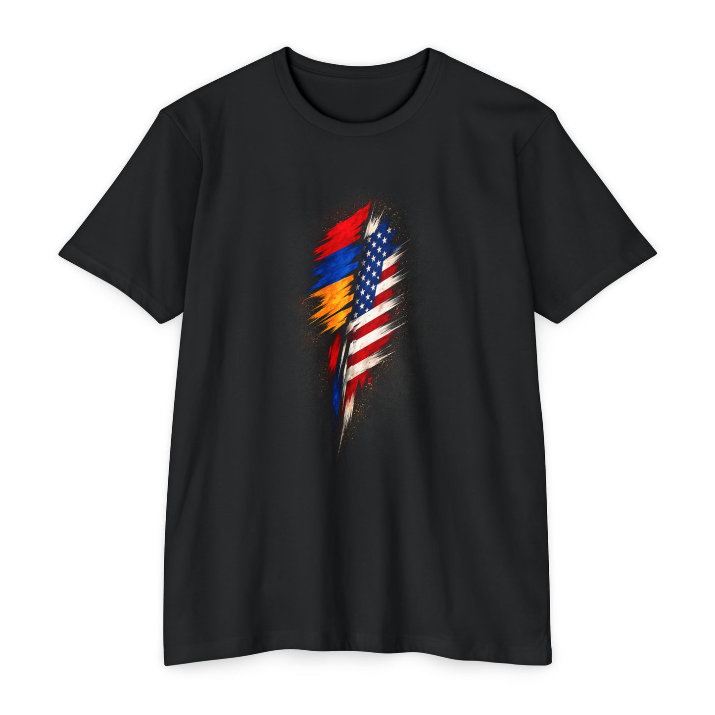 Armenian & American Flag Feather Tee