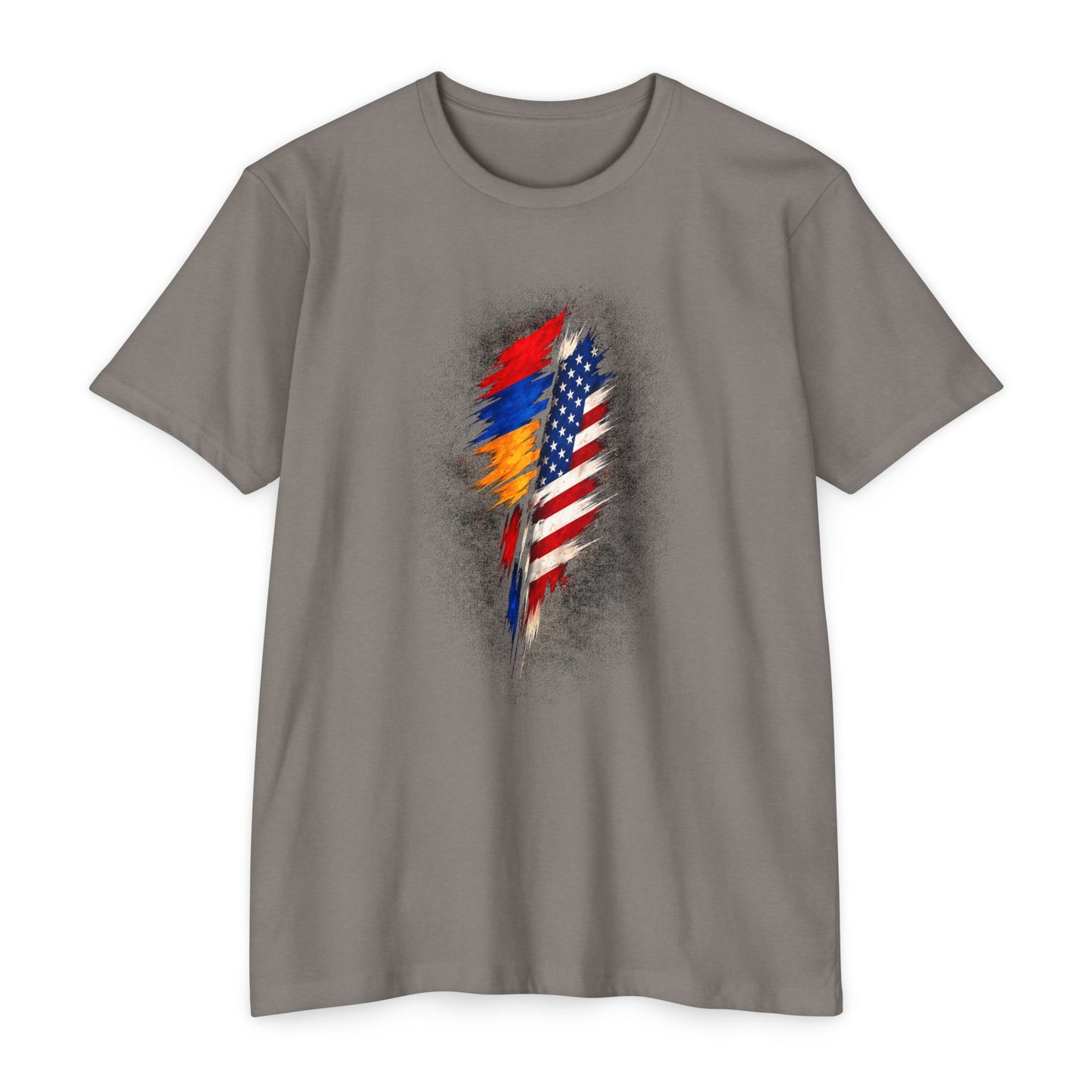 Armenian & American Flag Feather Tee
