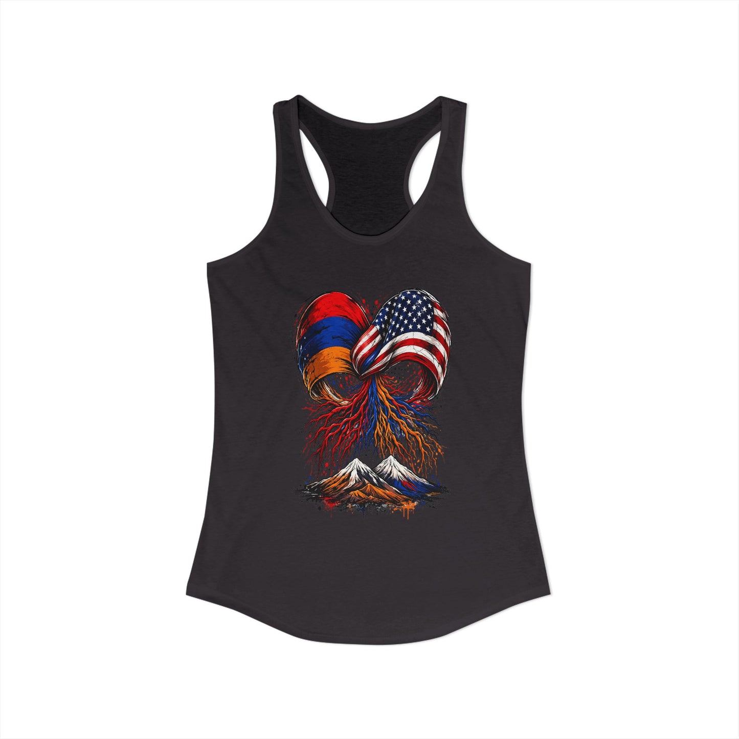 Armenian American Bow with Armenian roots Racerback